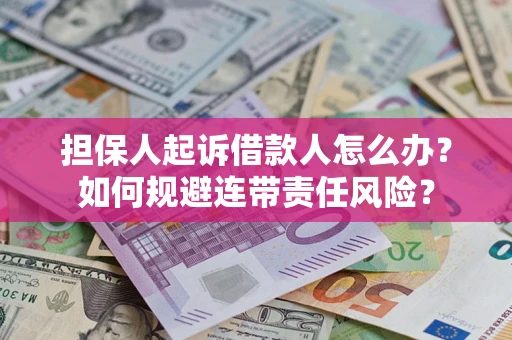 北京担保人起诉借款人怎么办？如何规避连带责任风险？